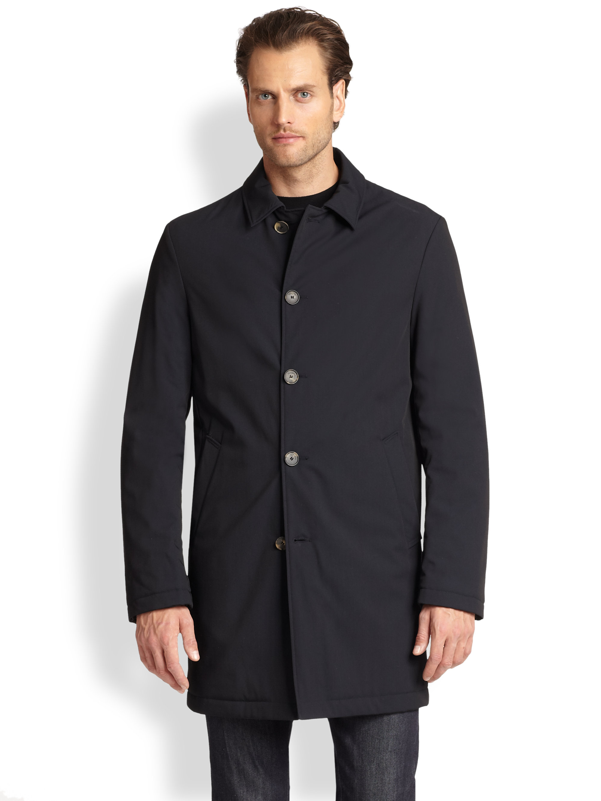 Lyst - Ferragamo Reversible Raincoat in Gray for Men