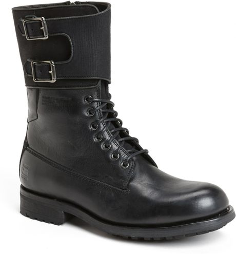 G-star Raw Patton Iv Cavalry Plain Toe Boot in Black for Men | Lyst