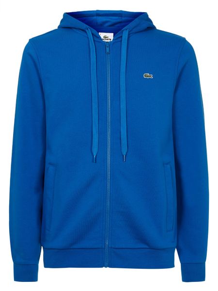 Lacoste Zip Hooded Sweater in Blue for Men | Lyst