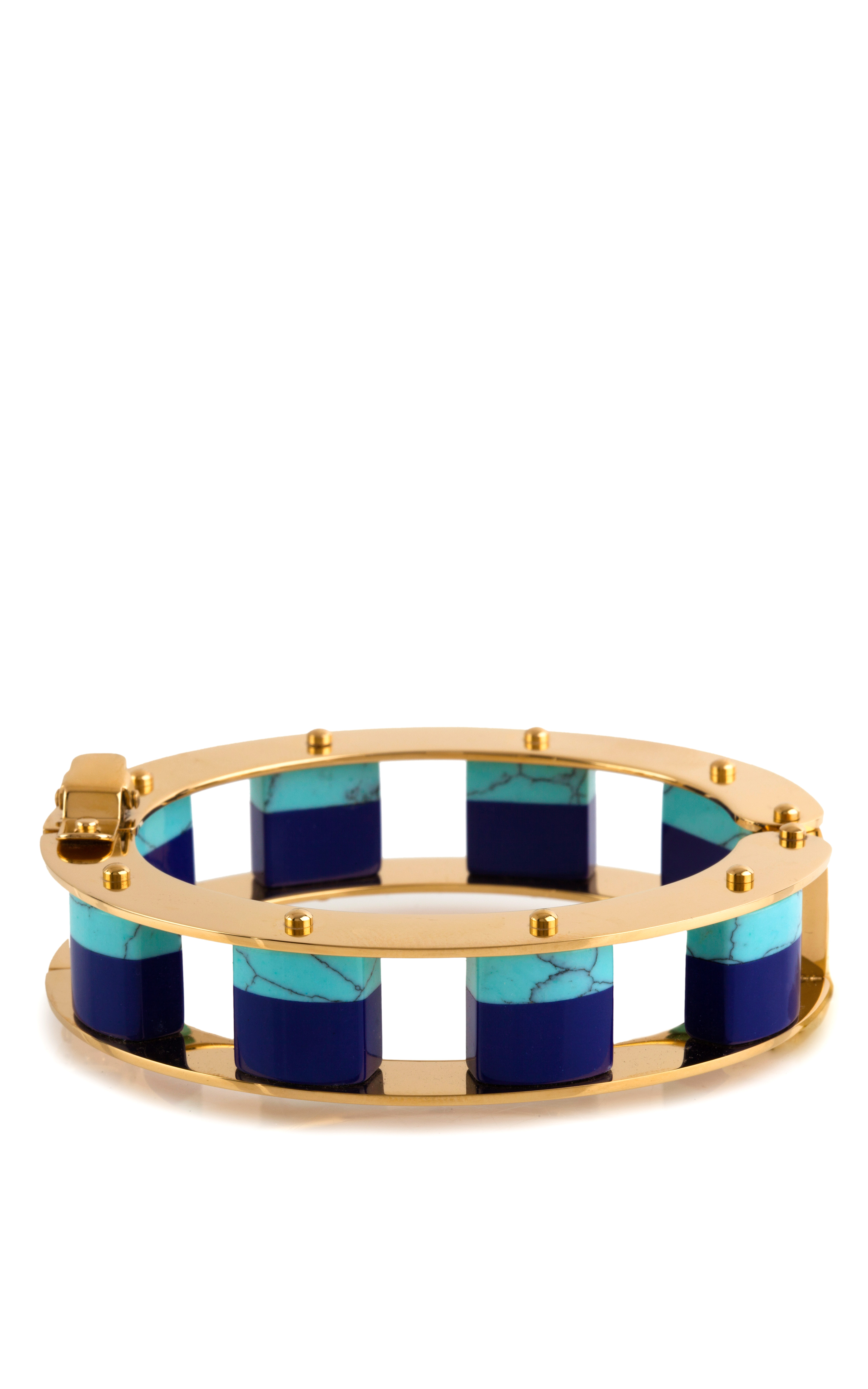 Lyst - Lele Sadoughi Stone Cube Slider Bracelet in Blue