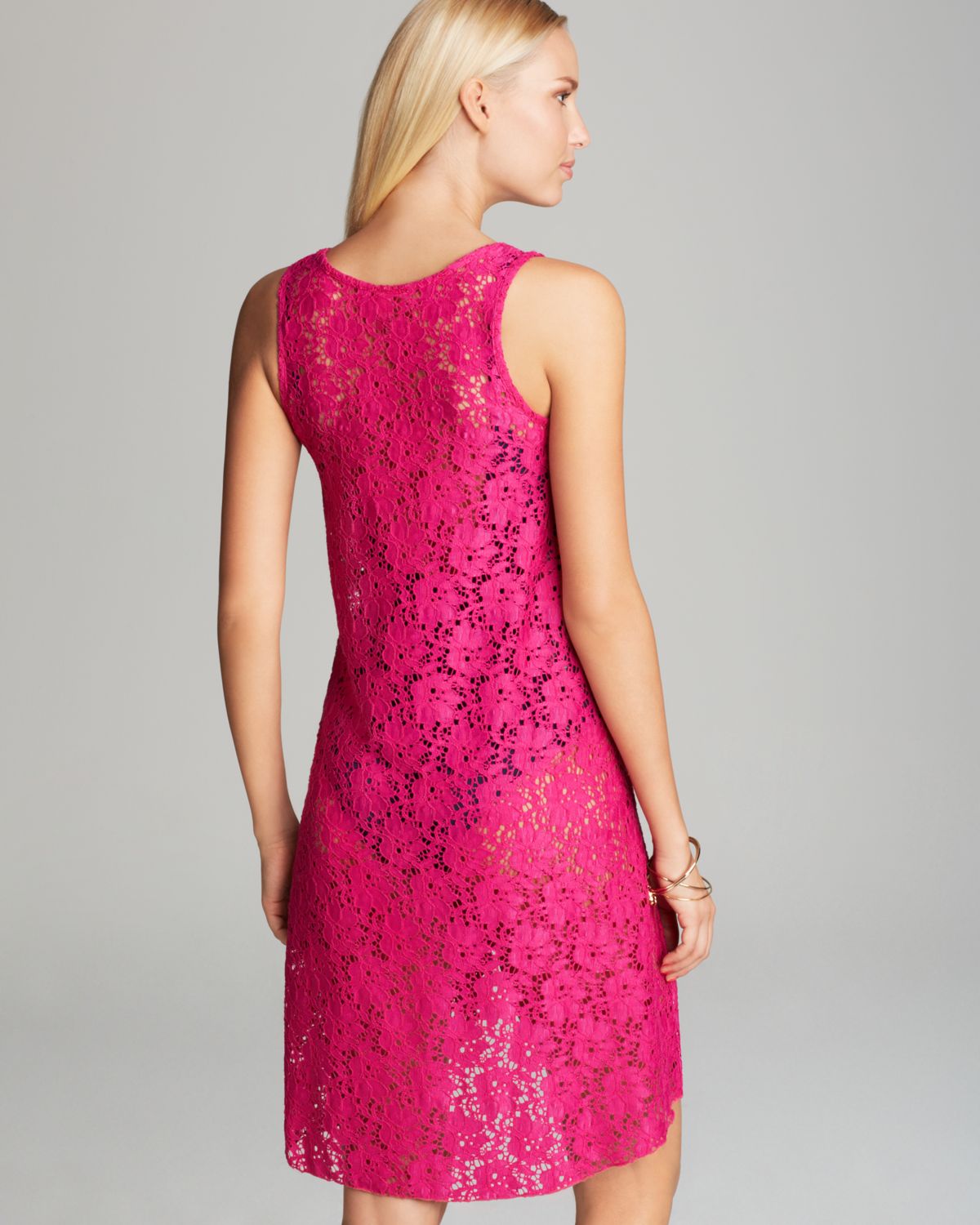 Gottex Basics Crochet Cover Up Dress in Pink Lyst