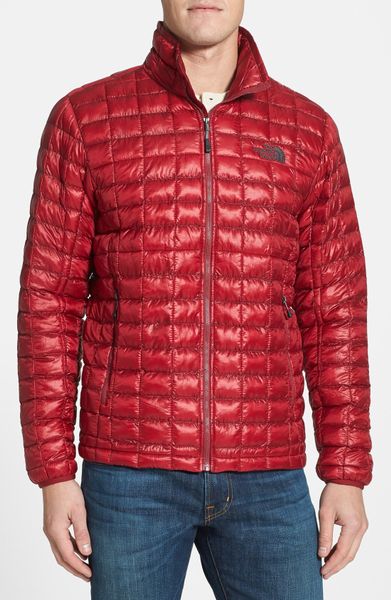 The North Face Thermoball Jacket in Red for Men (Biking Red) | Lyst