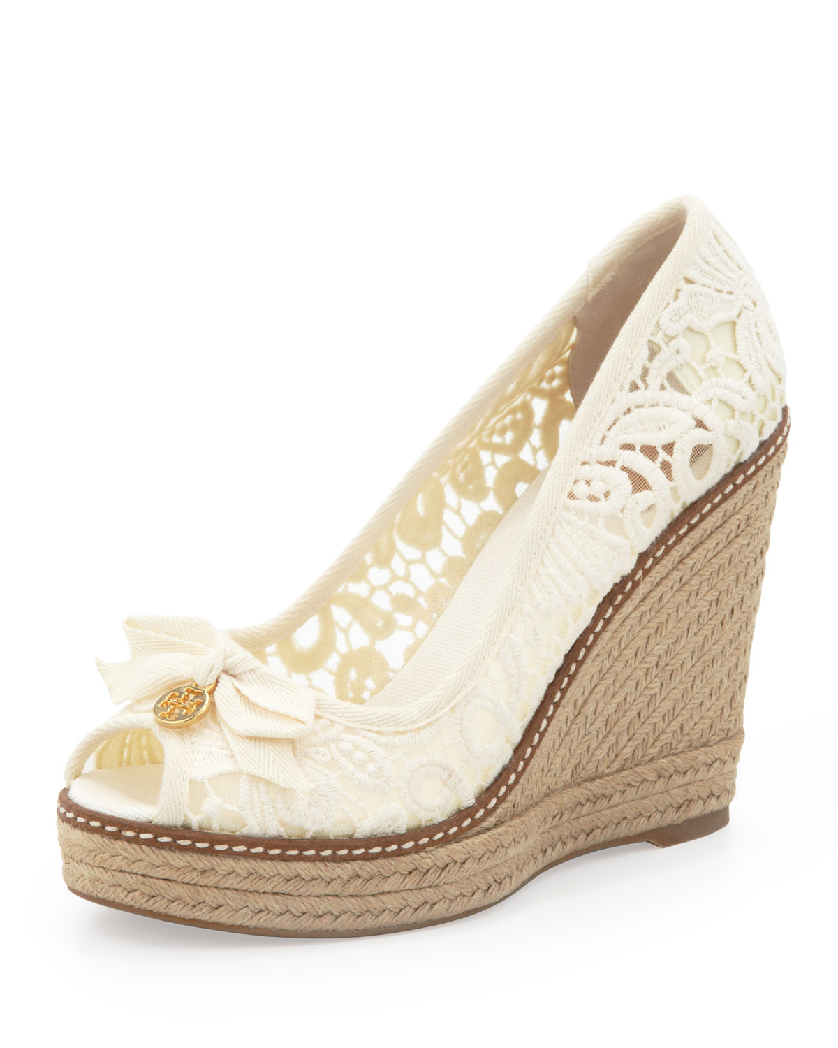 tory burch espadrille white