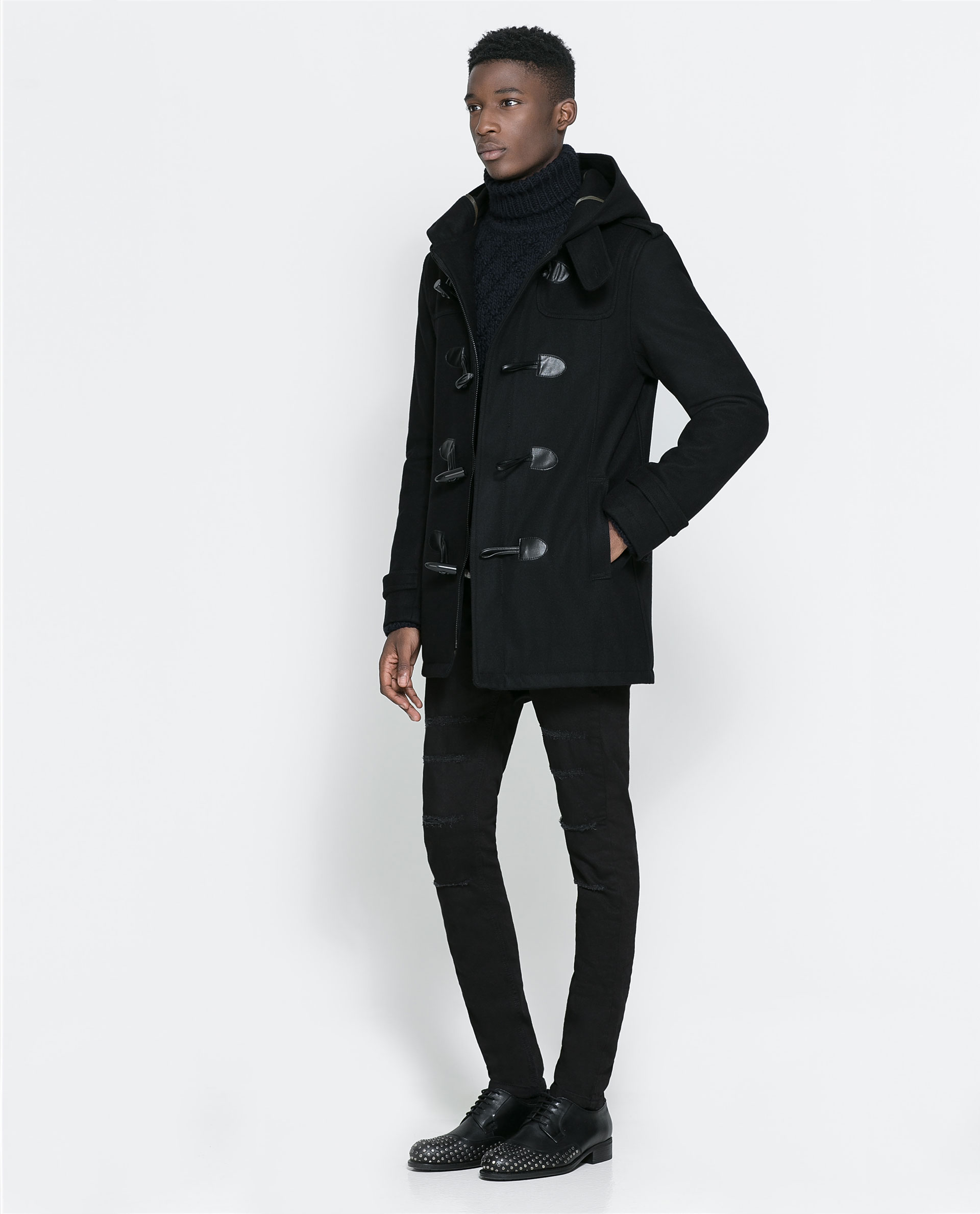 Пальто zara мужское. Zara Duffle Coat Mens. Пальто мужское Zara man двухбортовое. Пальто дафлкот черное Zara. Дафлкот пальто мужское Zara men.