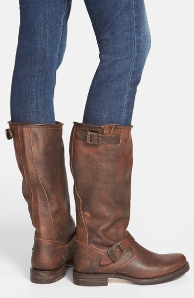 frye veronica boots brown