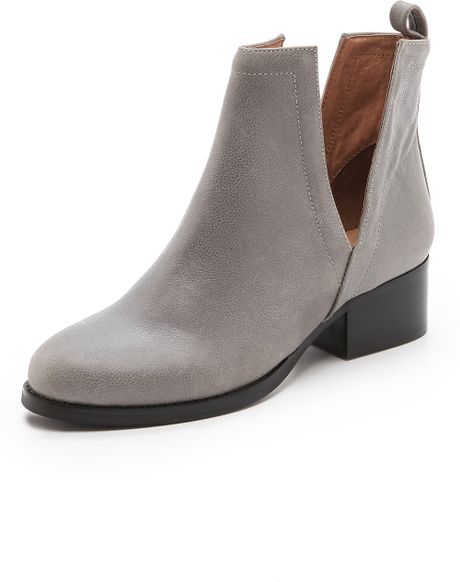 Jeffrey Campbell Oriley Cutout Ankle Booties in Gray (Grey) | Lyst