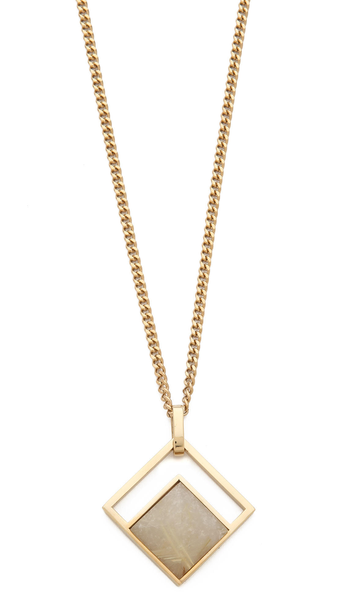 Kelly wearstler Hudson Pendant Necklace in Metallic | Lyst