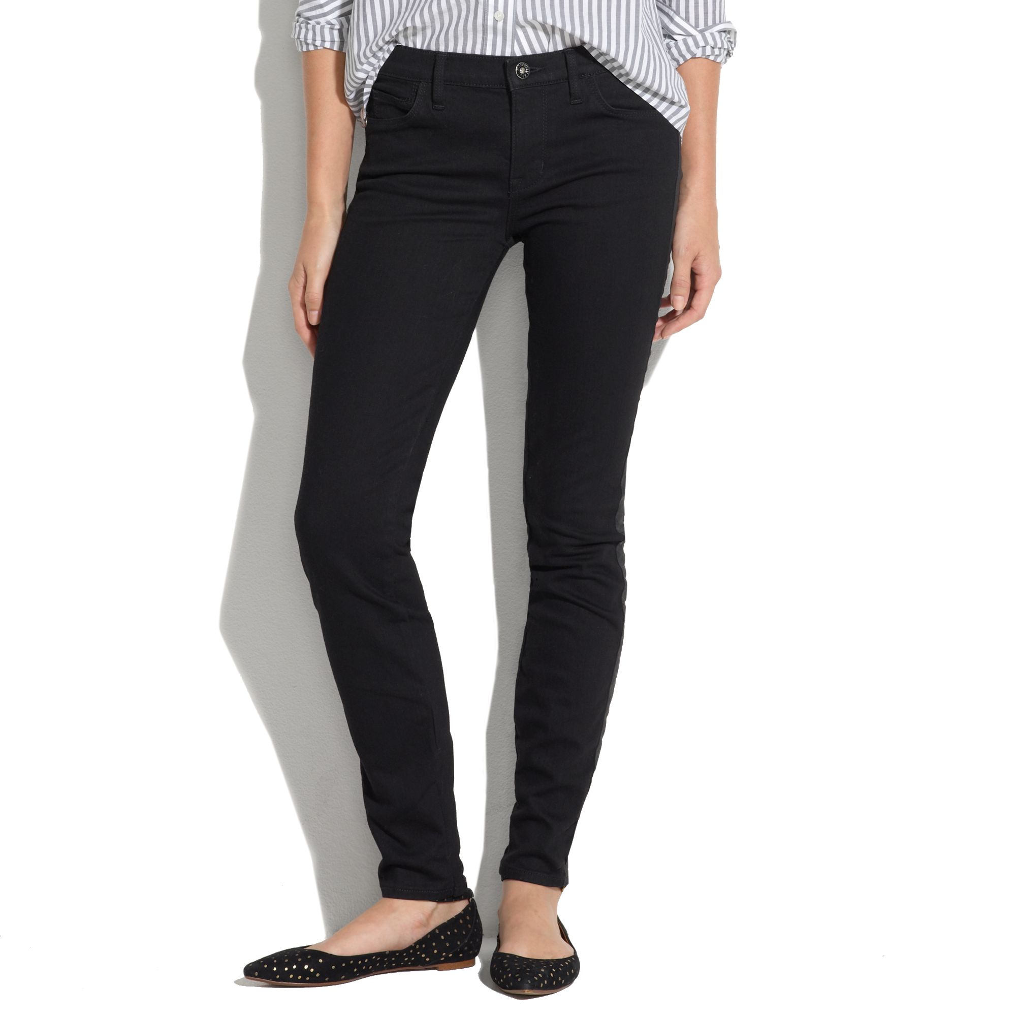 madewell tuxedo stripe jeans