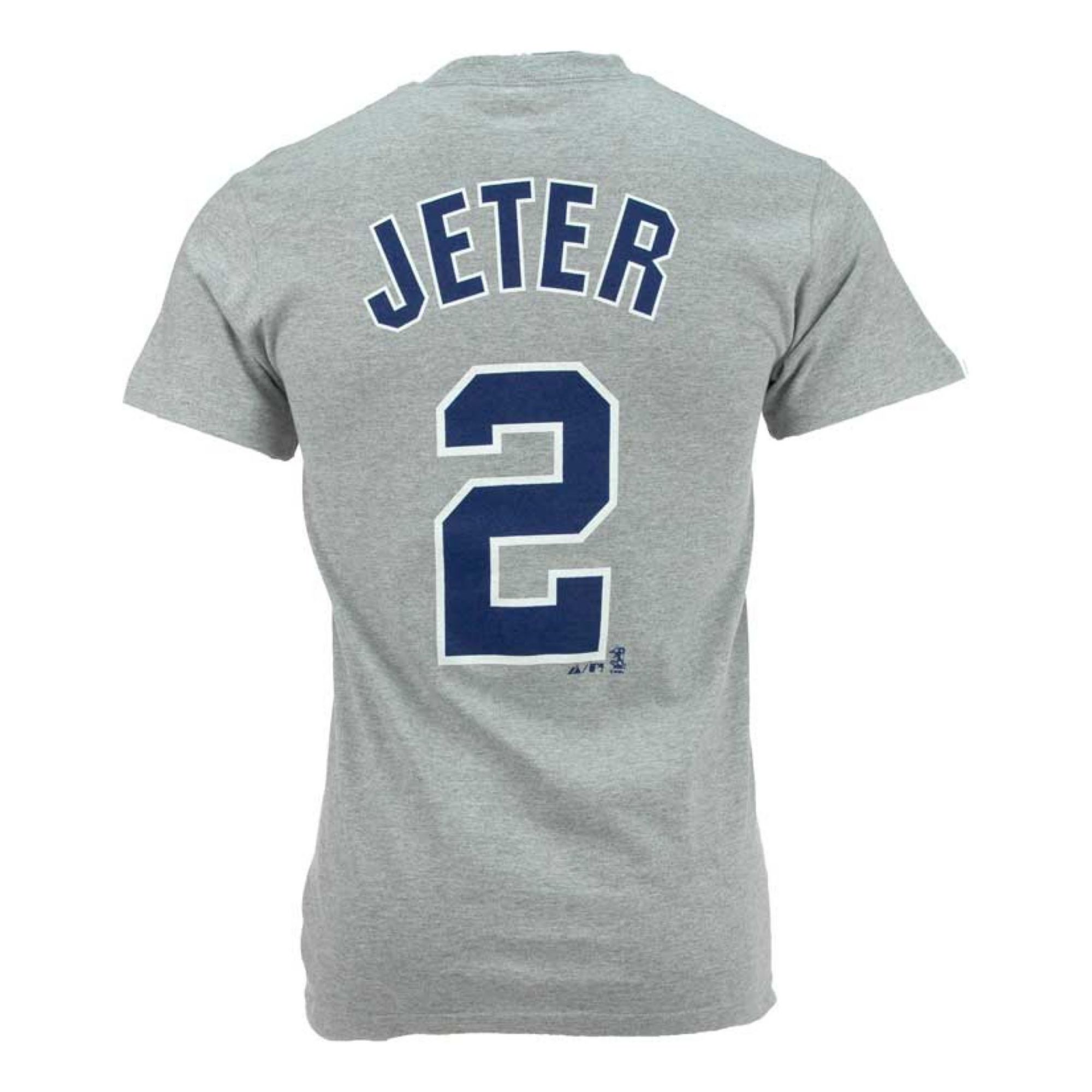 Majestic Mens Short Sleeve Derek Jeter New York Yankees Tshirt in Gray ...