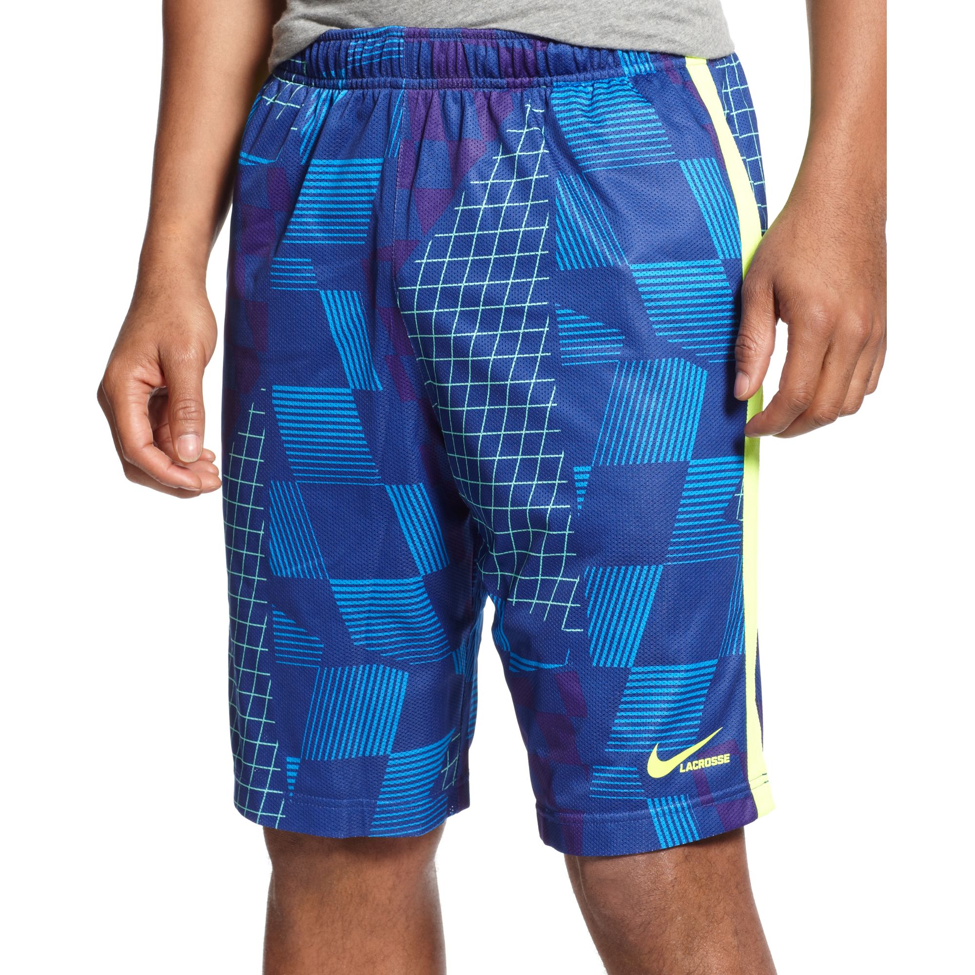 Nike Printed Lacrosse Shorts in Blue for Men (Deep Royal Blue) | Lyst