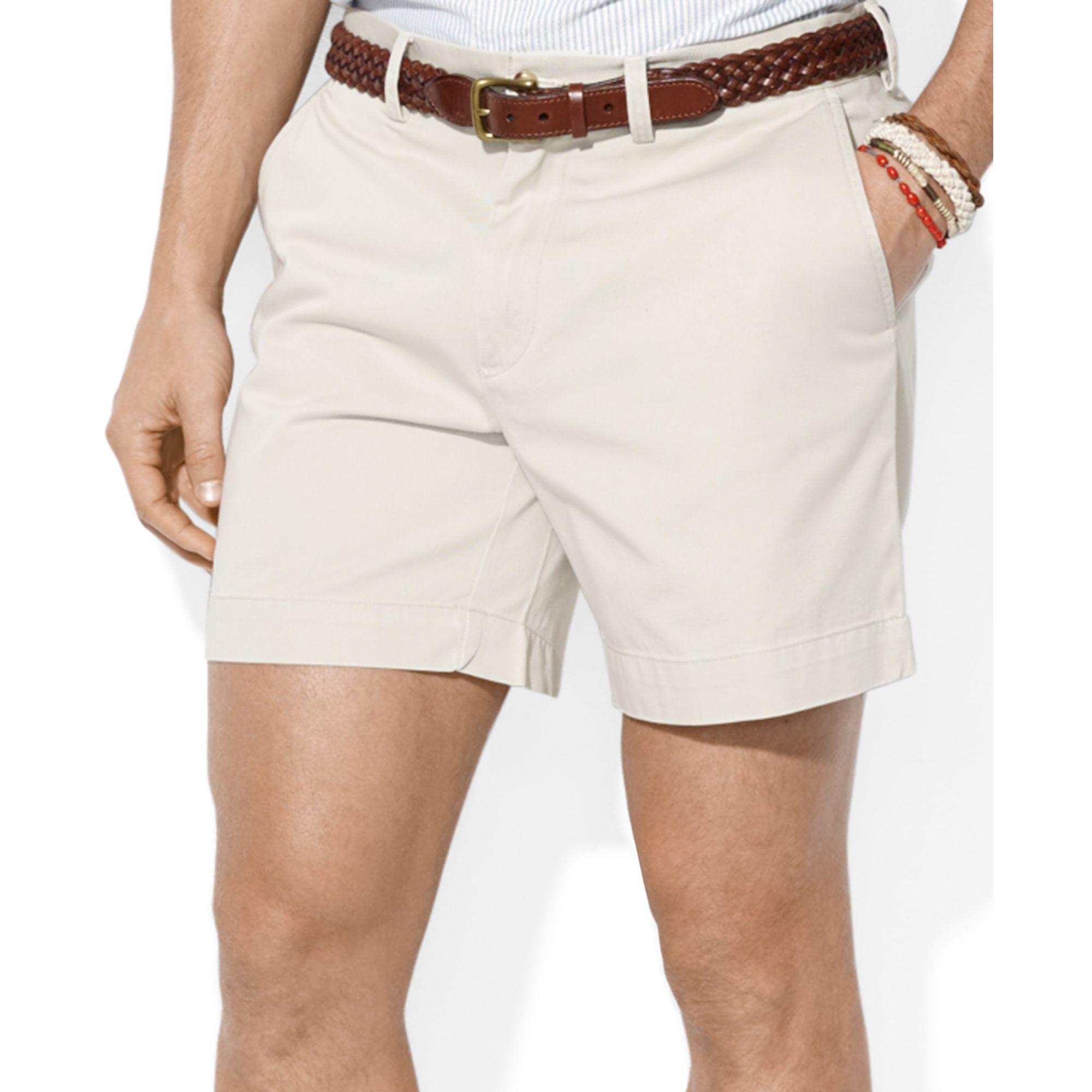 Polo ralph lauren Core Classic-fit Flat-front Chino Shorts in Blue for