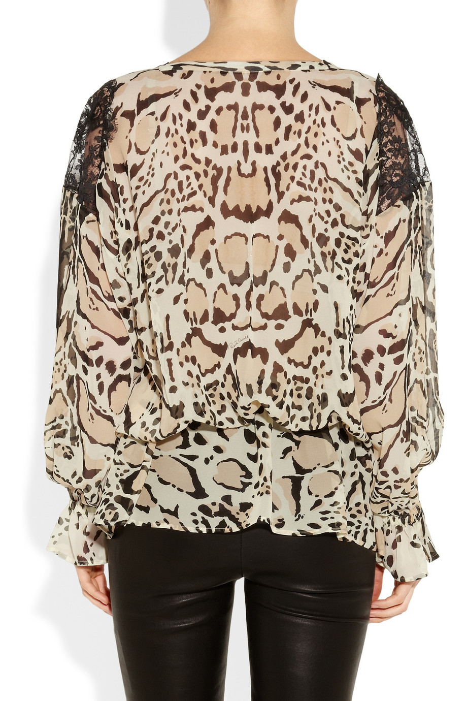 roberto cavalli leopard jeans