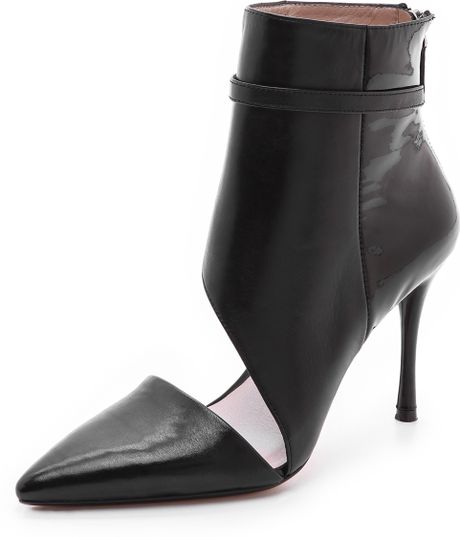 Dkny Lael Cutout Booties in Black | Lyst