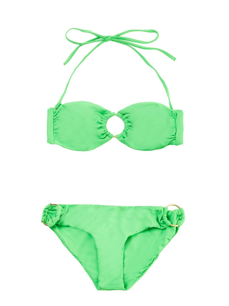 Melissa odabash Evita Bandeau Bikini in Green Lyst