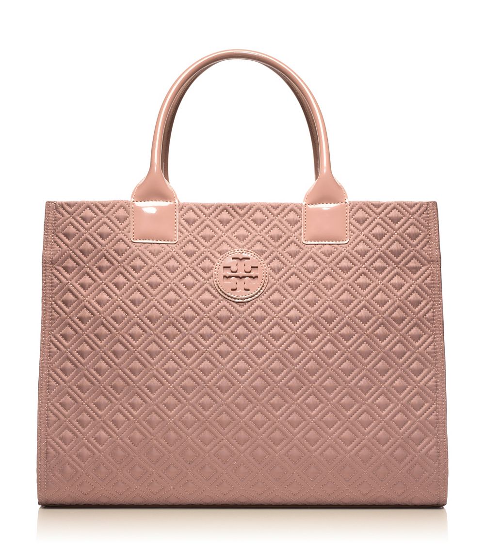 Lyst - Tory Burch Ella Quilted Tote in Natural