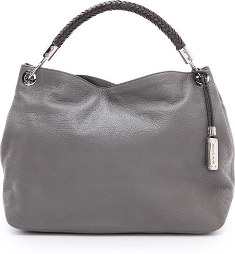 Michael Kors Skorpios Large Shoulder Bag in Gray (Pearl Grey) | Lyst