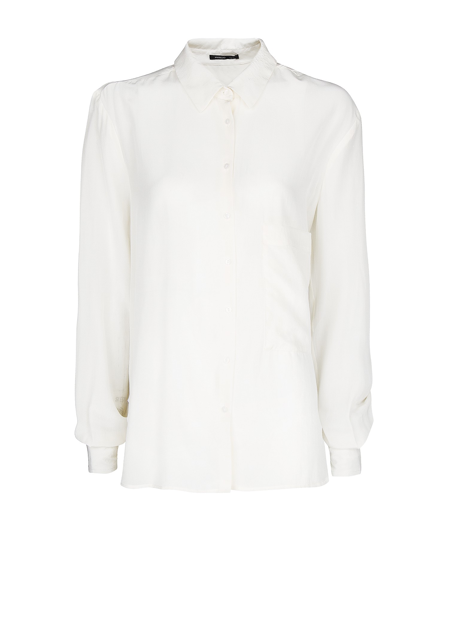 Lyst - Mango Silk Shirt in White