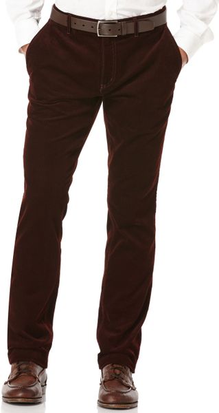 Perry Ellis Corduroy Pants in Brown for Men (Bitter Chocolate) | Lyst