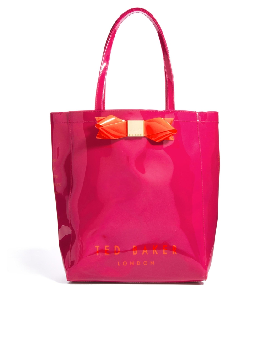 deep pink handbag