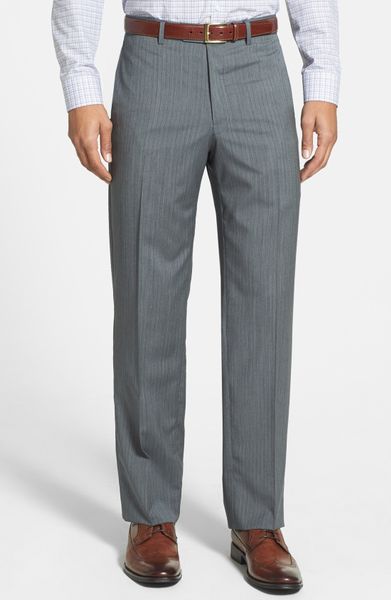Hart Schaffner Marx New York Classic Fit Stripe Suit in Gray for Men ...