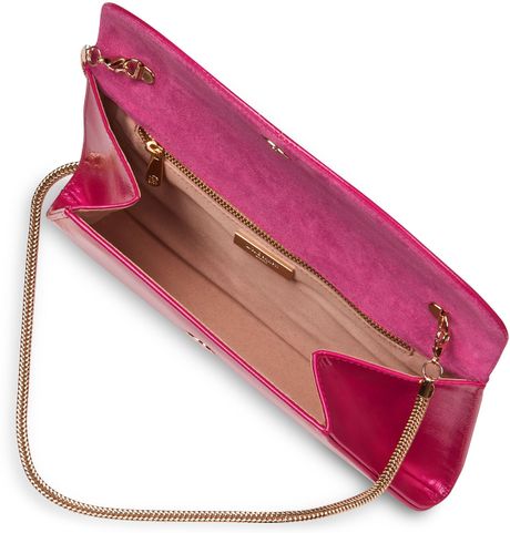 L.k.bennett Flo Envelope Clutch Bag in Pink (Fuchsia) | Lyst
