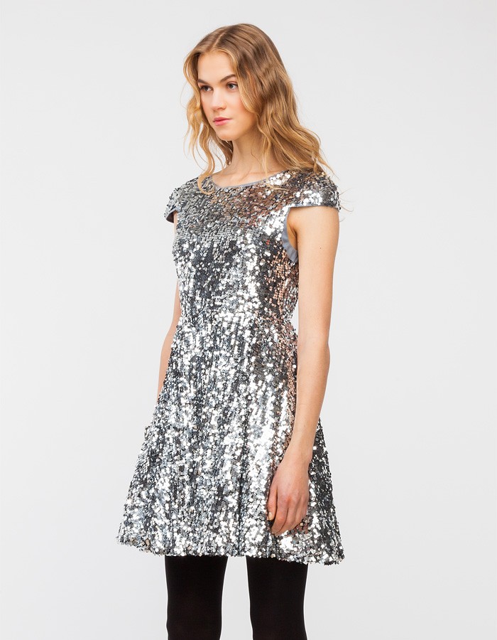Lyst Need Supply Co Mirror Dress In Metallic Gallery