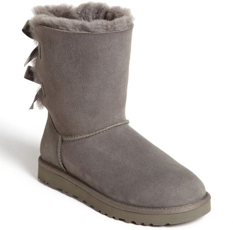 Ugg 'Bailey Bow' Boot in Gray (Grey) | Lyst