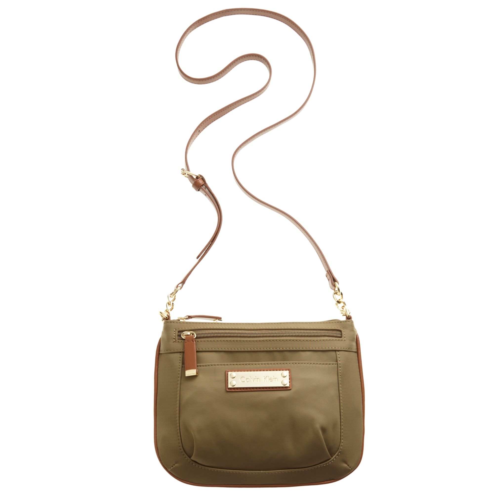 Lyst Calvin Klein Nylon Crossbody In Natural Gallery Previously Sold At Macy S Women Calvin Klein Crossbody