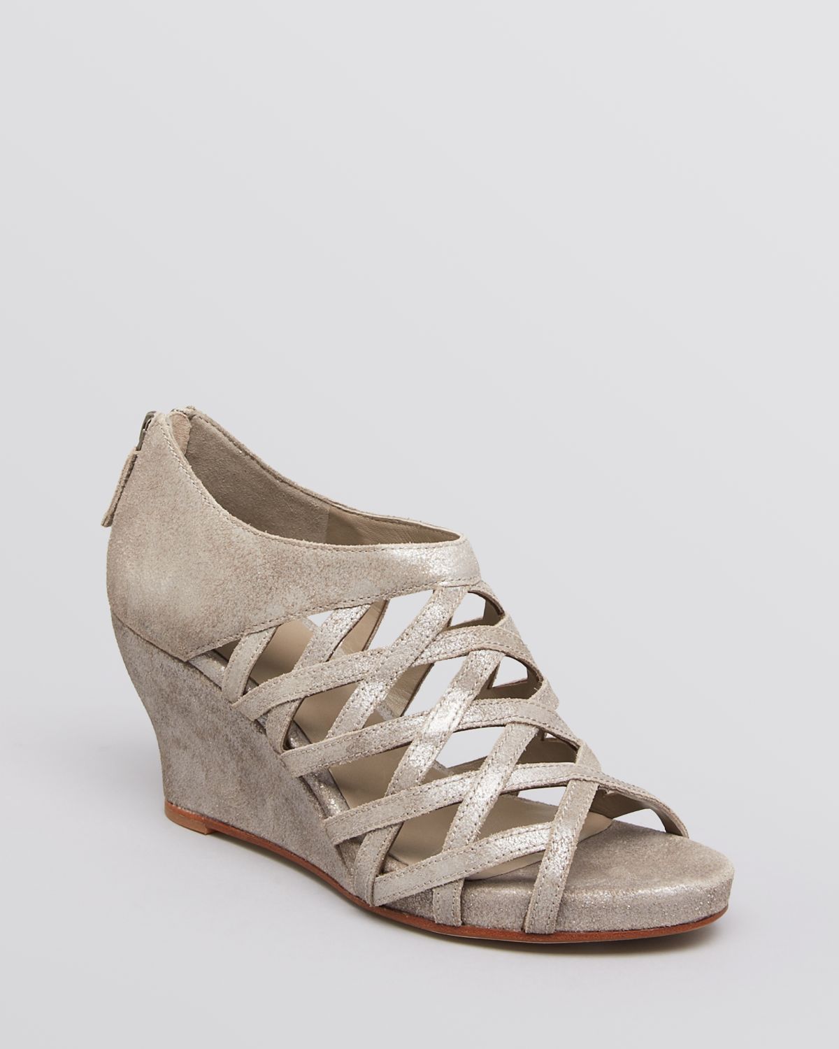 Lyst - Eileen fisher Wedge Sandals Plenty in Metallic