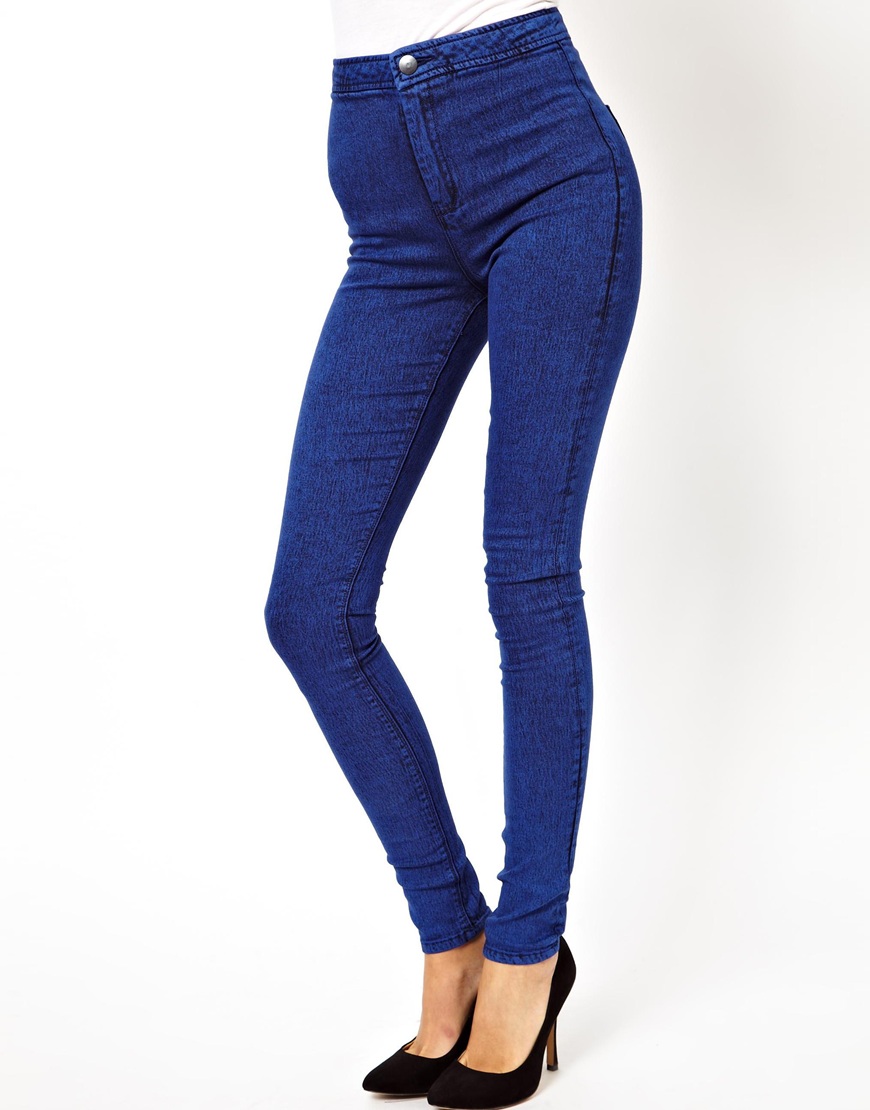 cobalt blue jeggings