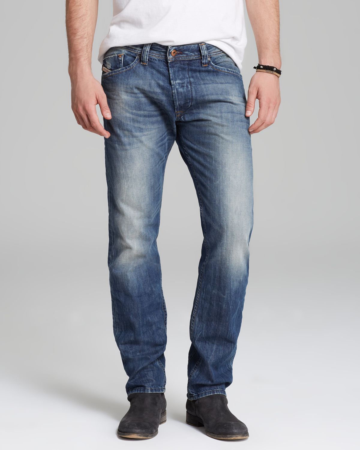 Lyst - Diesel Jeans Darron Slim Straight Fit in 814a for Men
