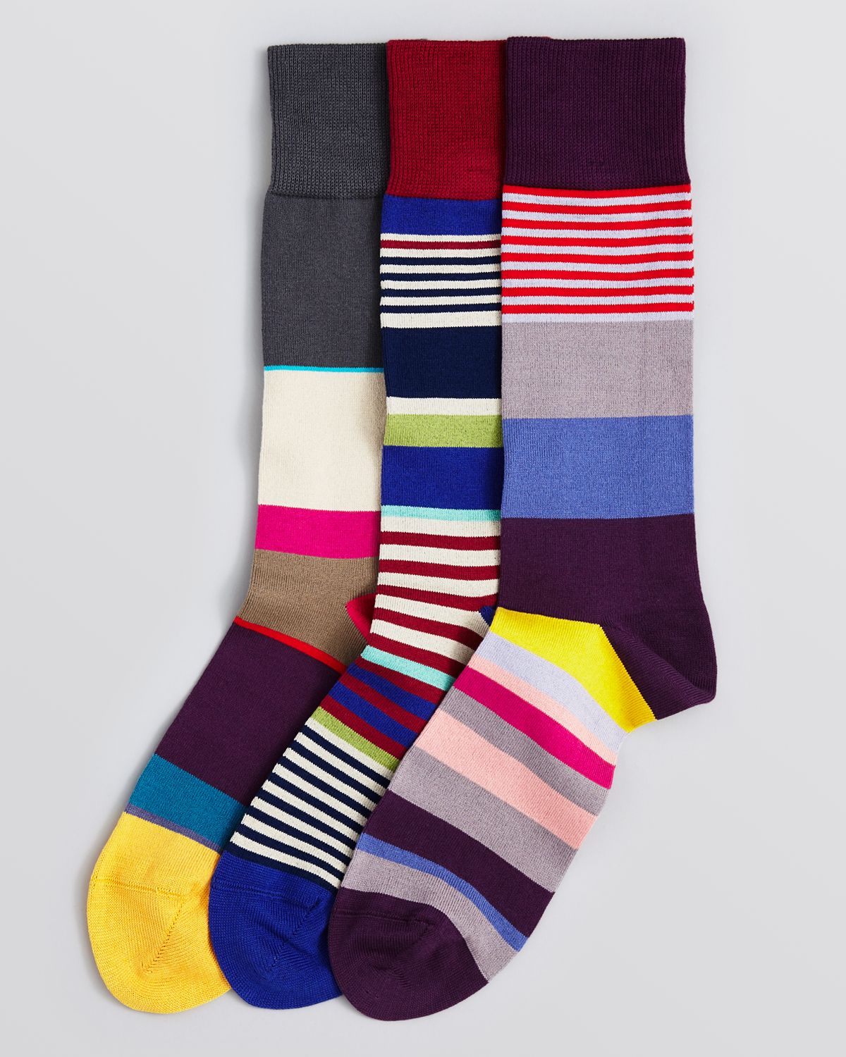 Lyst - Paul Smith Striped Socks Pack Of 3 for Men