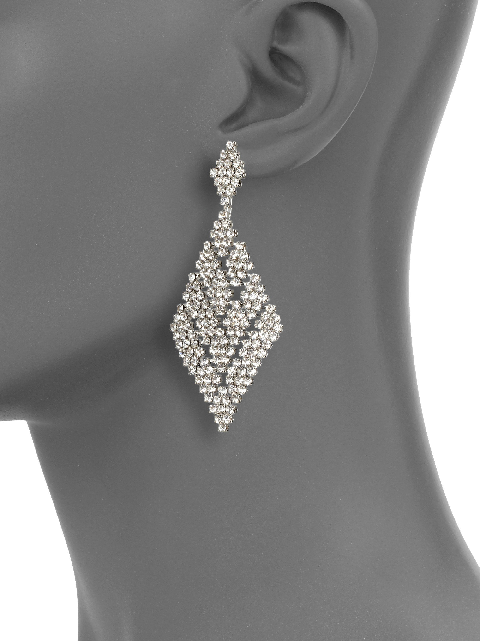 Lyst Abs By Allen Schwartz Chandelier Earrings In Metallic Gallery