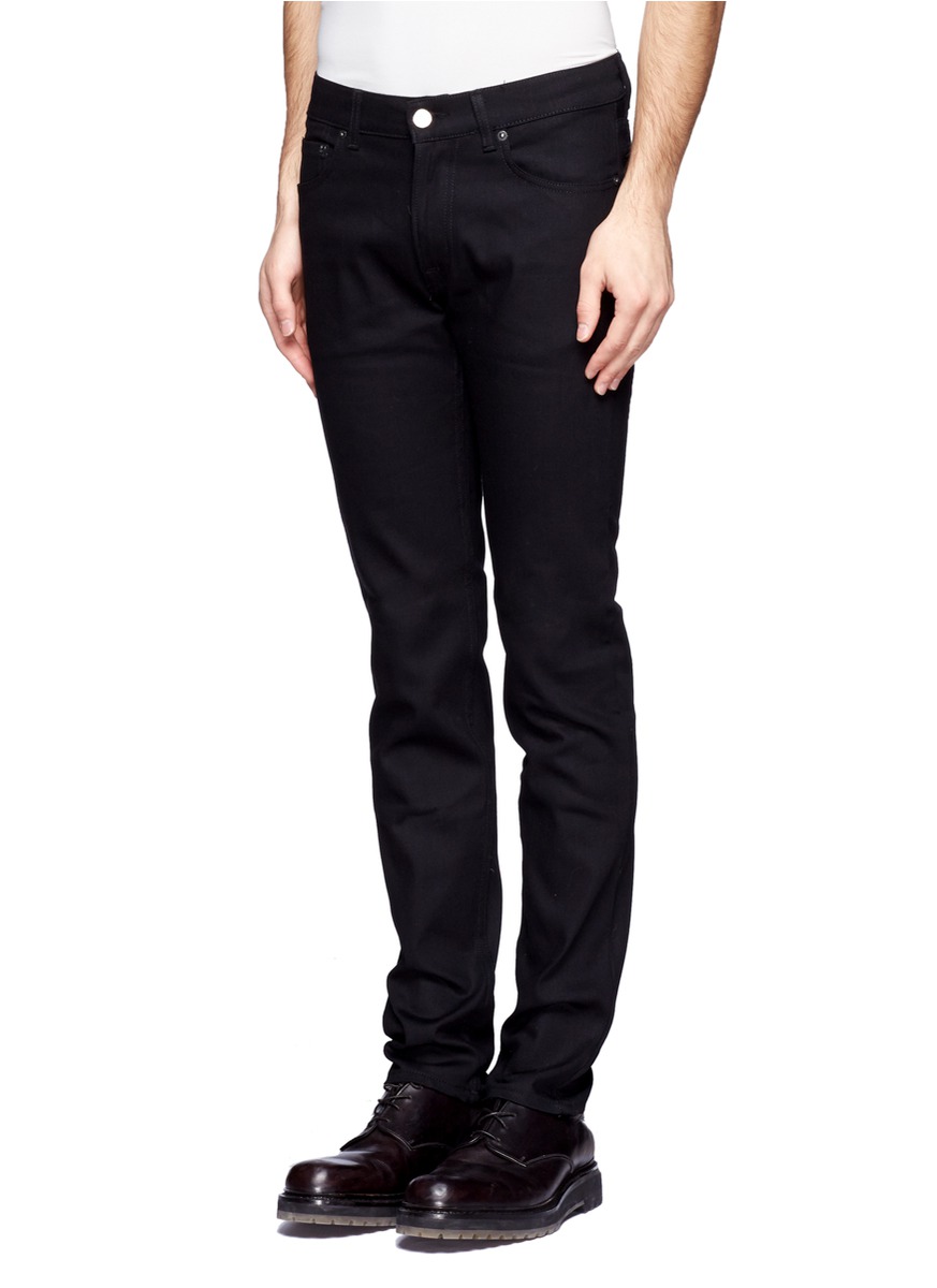 mens black stretch jeans