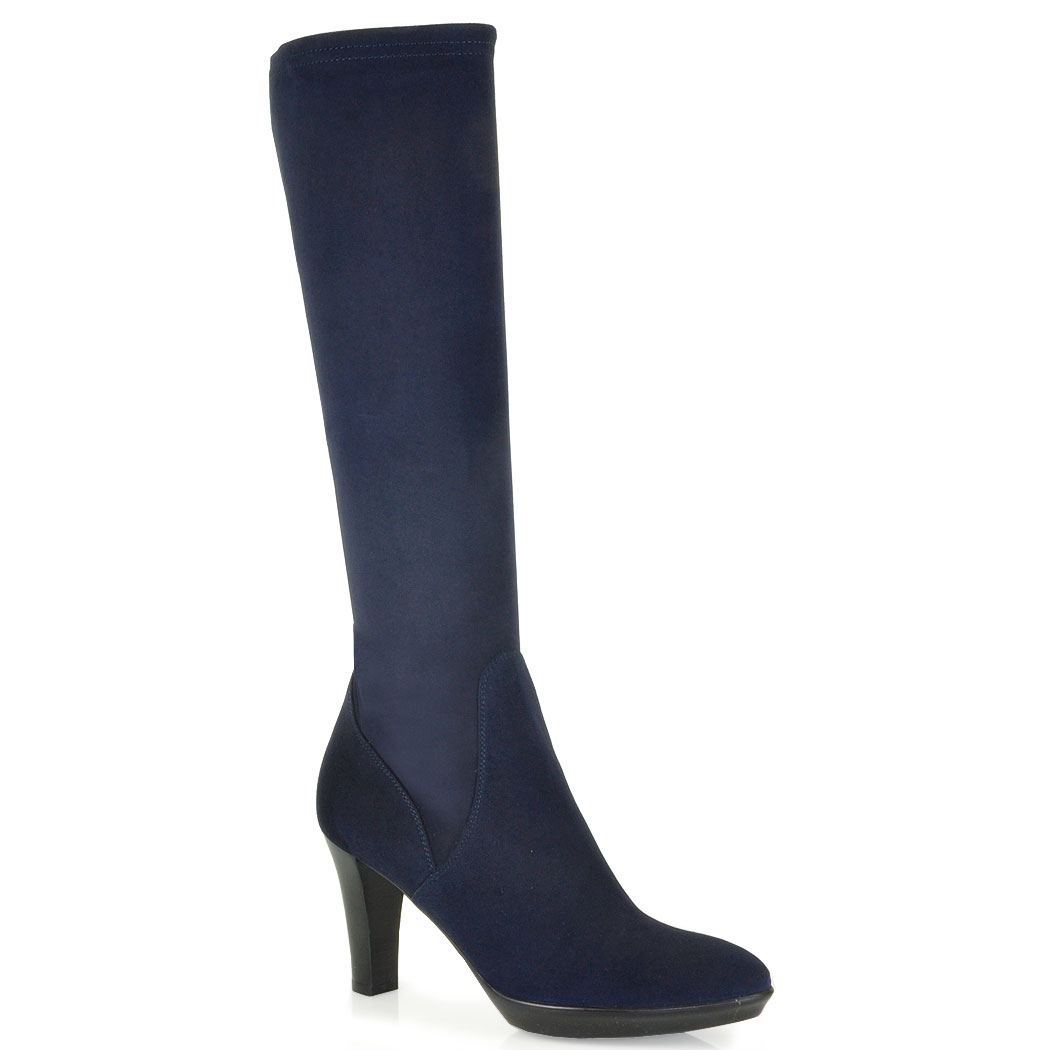 aquatalia rhumba ii stretch suede knee boots