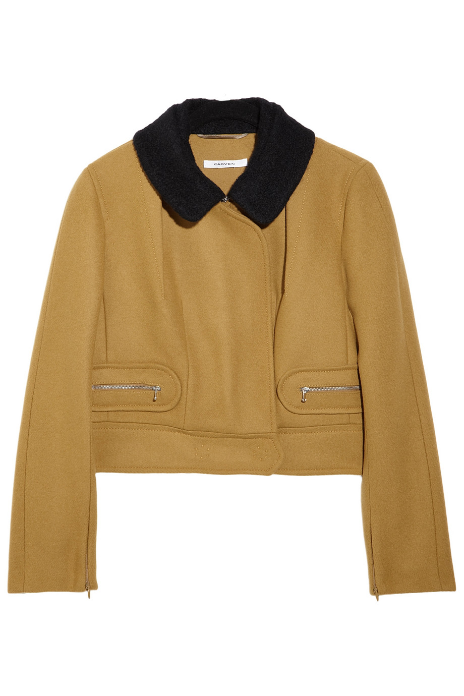 Lyst - Carven Wool and Cashmere Blend Jacket in Natural