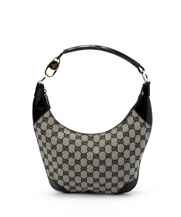 Lyst - Gucci Preowned Grey GG Canvas Hobo Bag in Gray