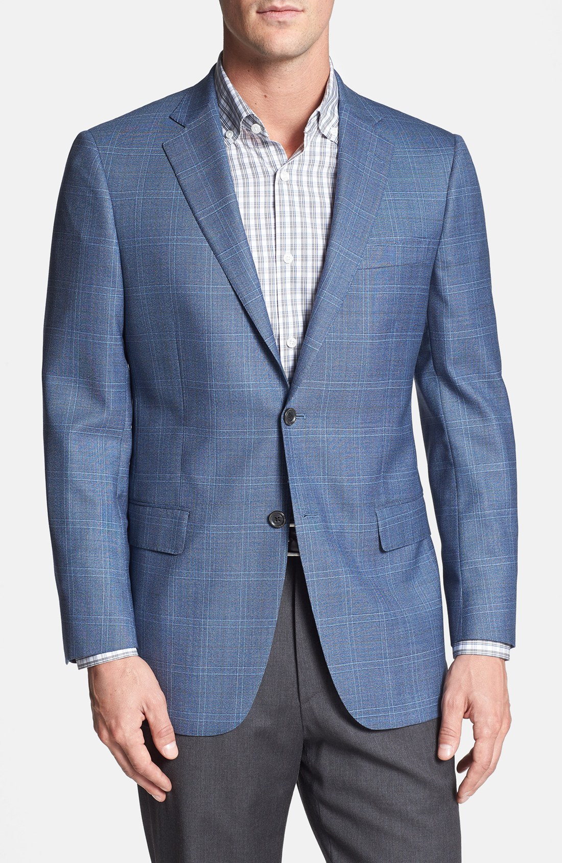 Hart Schaffner Marx Chicago Classic Fit Windowpane Sportcoat in Blue ...