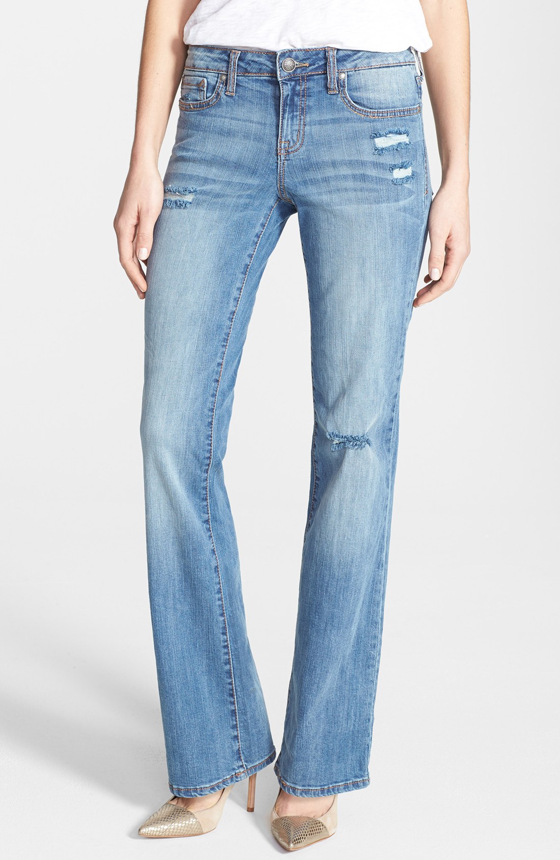 Jessica Simpson Rockin Curvy Bootcut Jeans in Blue (Waverly/ Shiloh) | Lyst