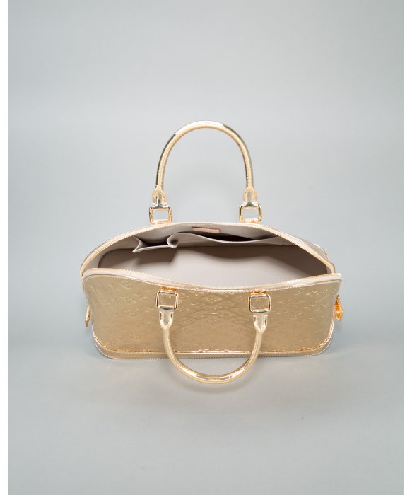 Lyst - Louis Vuitton Pre Owned Gold Monogram Mirror Alma Gm Vintage Bag in Metallic