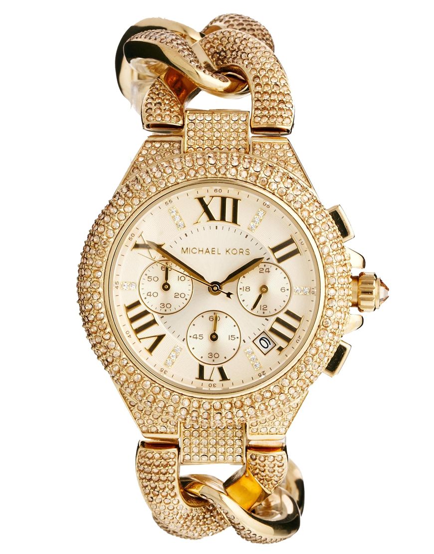 mk watch gold