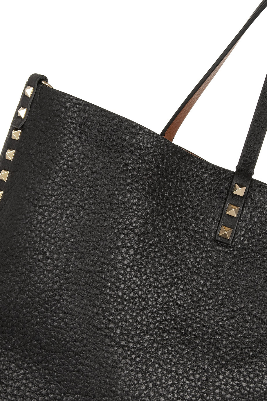 valentino rockstud medium leather tote