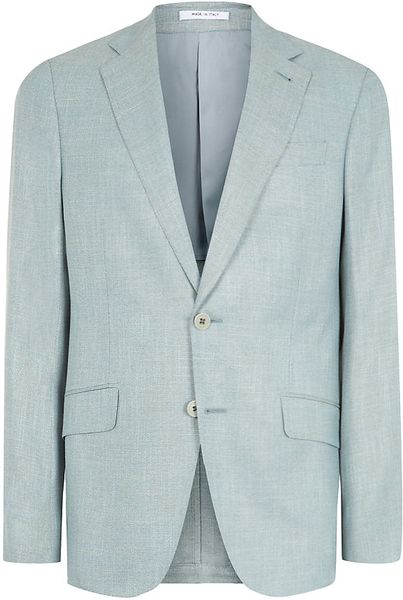 Armani Basket Weave Jacket in Green for Men | Lyst