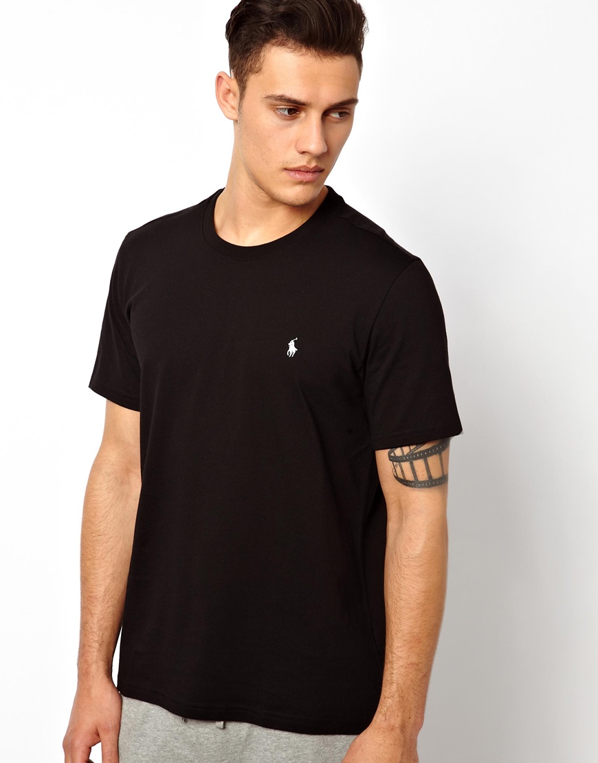 black polo crew neck