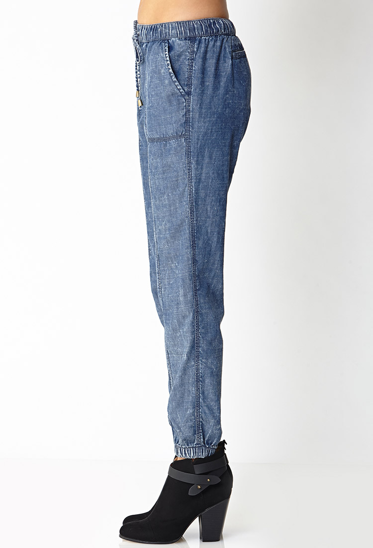 stone wash joggers