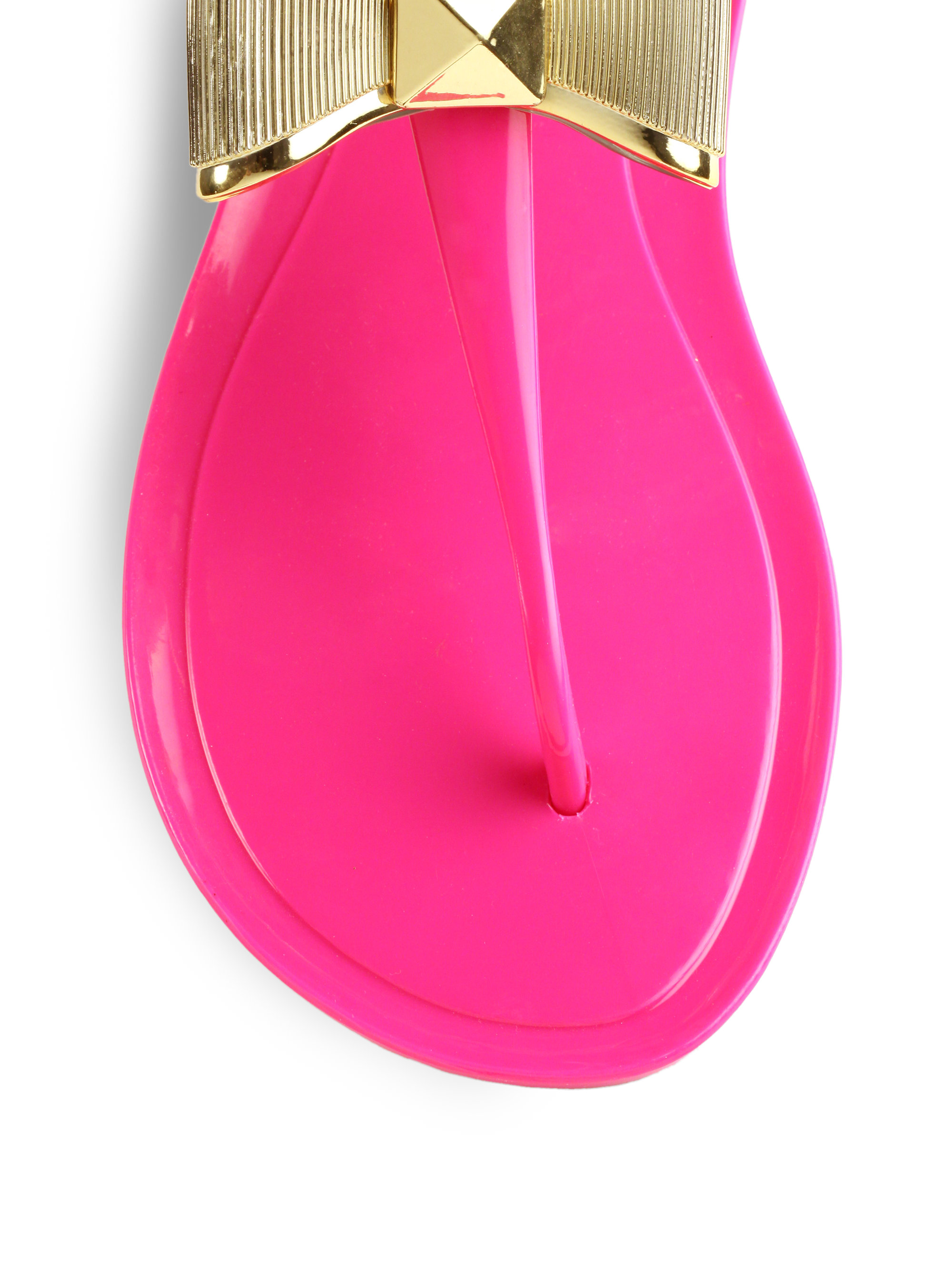 Kate spade new york Fab Jelly Bow Sandals in Pink Lyst