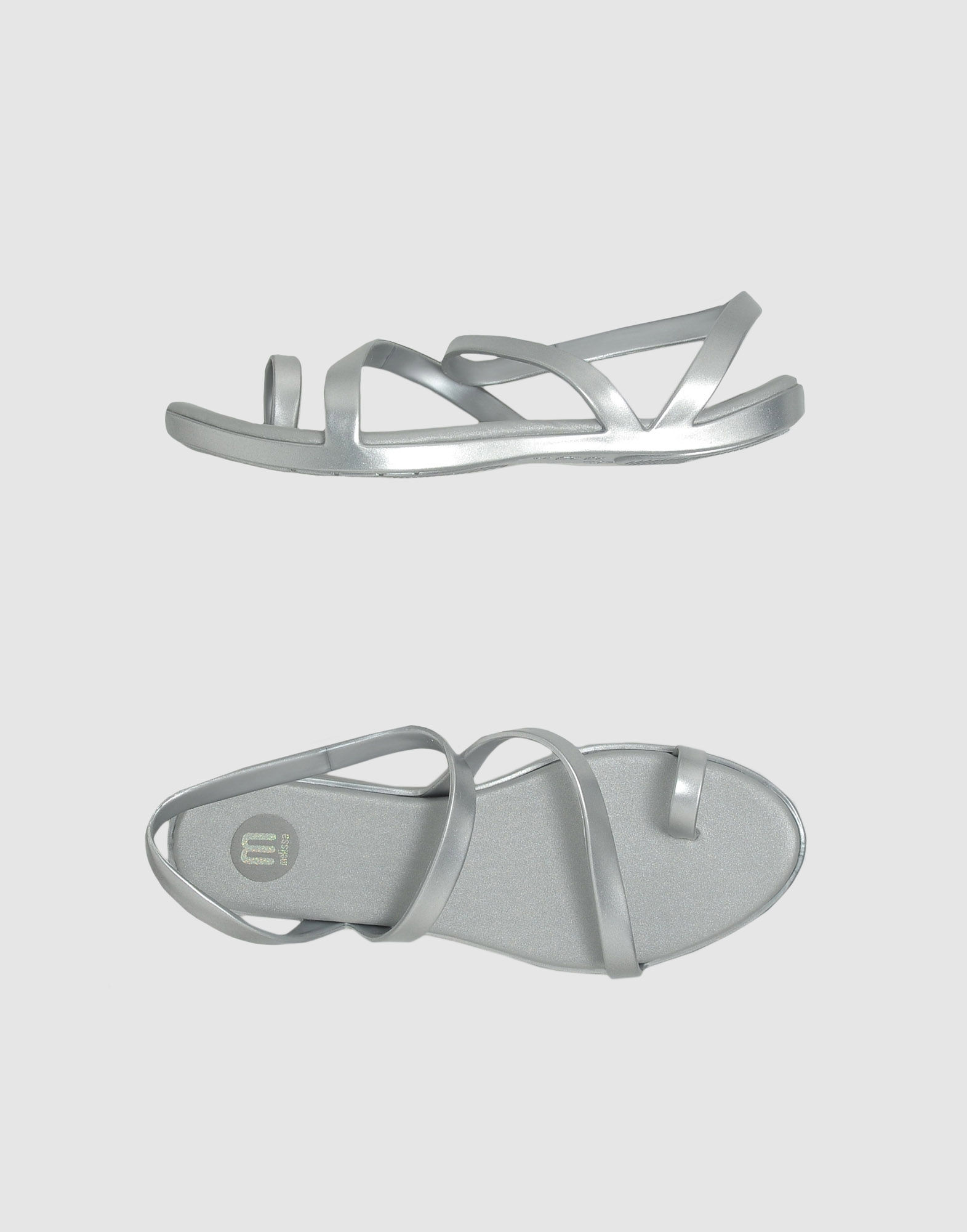 reef silver flip flops