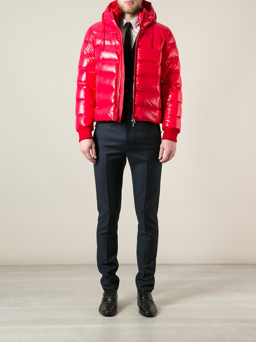 Lyst - Moncler 'maya' Padded Jacket in Red for Men