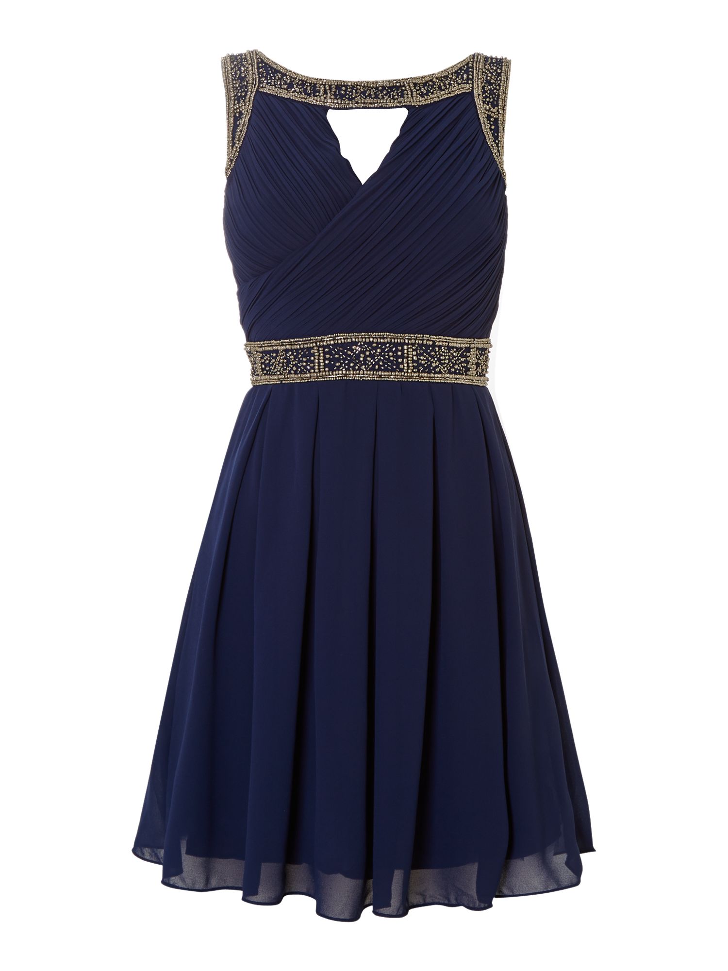 Tfnc london Embellished Strap Dress in Blue | Lyst