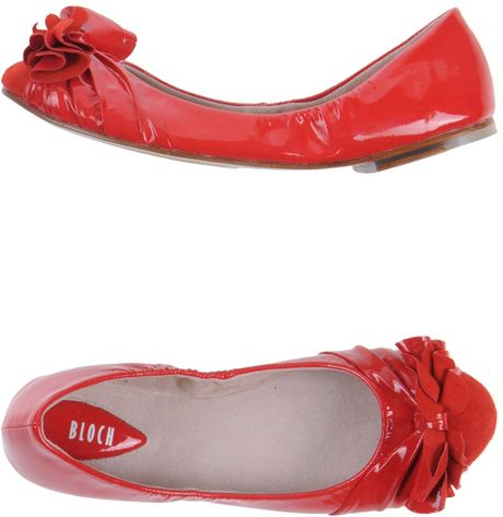 Bloch Ballet Flats in Red | Lyst